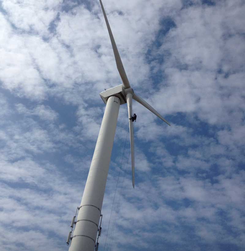 Industriekletterer Windkraft